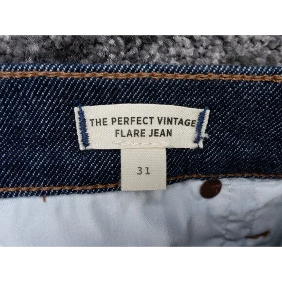 Madewell Jeans Womens 33x32 (Tag 31) The Perfect Vintage Flare Stretch Denim NEW - Picture 2 of 16